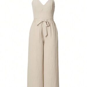 Elegant Cream Jumpsuit